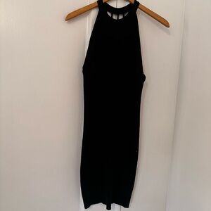 Forever 21 Chic Black Halter Midi Dress